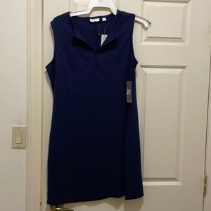 New York & Company navy dress (sz l)